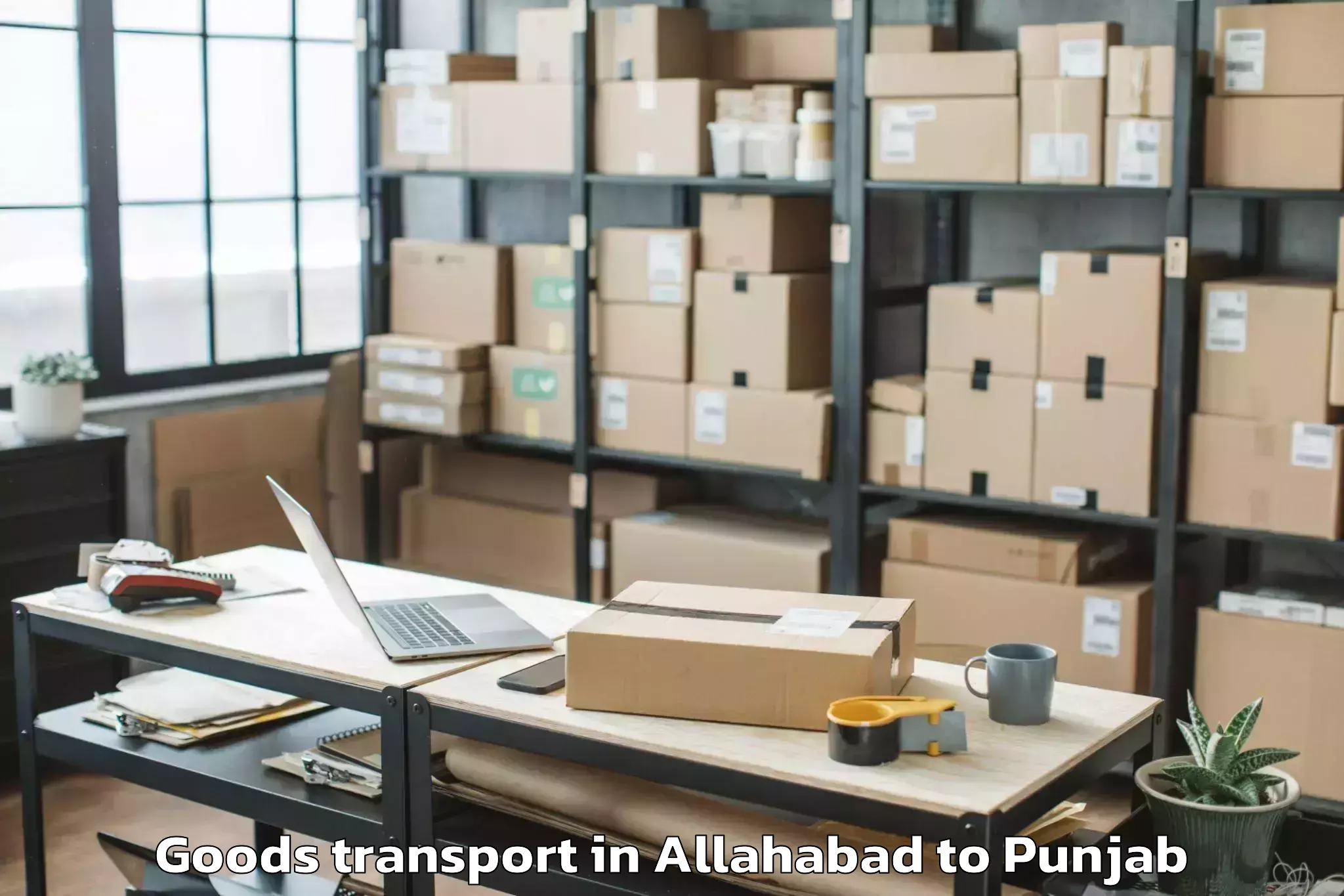 Expert Allahabad to Kapurthala Goods Transport